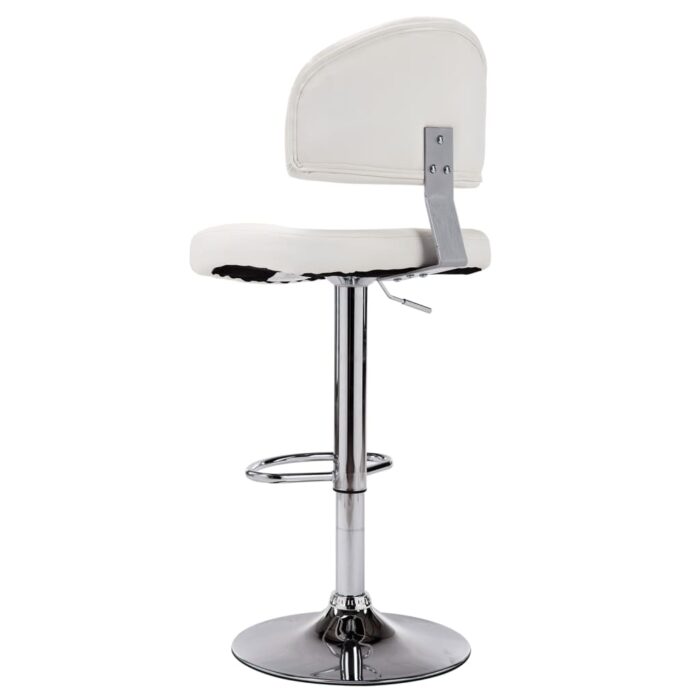 Tabouret de bar Blanc Similicuir – Image 2