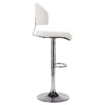 Tabouret de bar Blanc Similicuir – Image 3