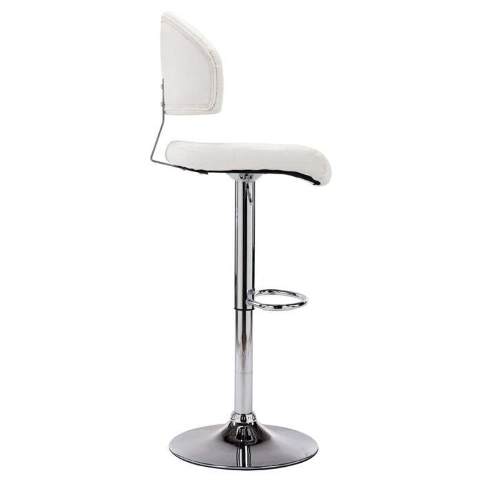 Tabouret de bar Blanc Similicuir – Image 3