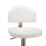 Tabouret de bar Blanc Similicuir – Image 5