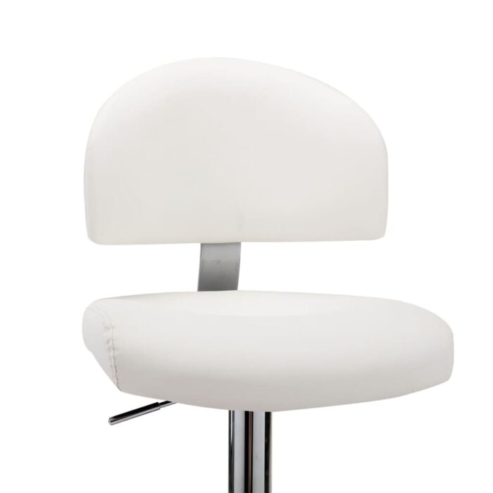 Tabouret de bar Blanc Similicuir – Image 5