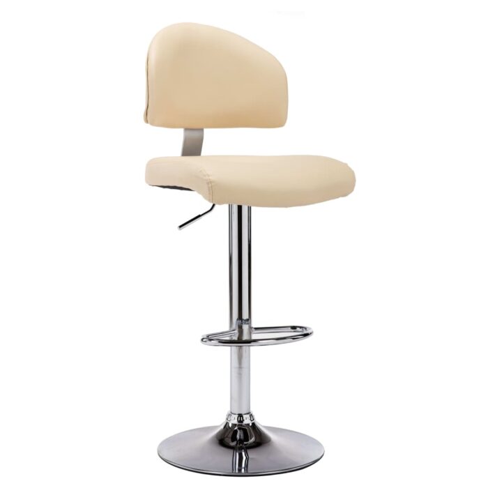 Tabouret de bar Crème Similicuir – Image 1