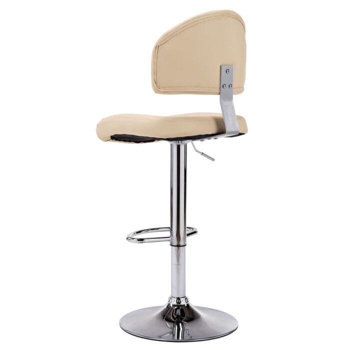 Tabouret de bar Crème Similicuir – Image 3