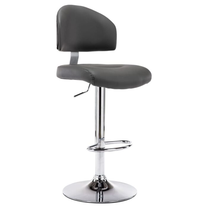 Tabouret de bar Gris Similicuir – Image 1