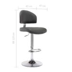 Tabouret de bar Gris Similicuir – Image 6