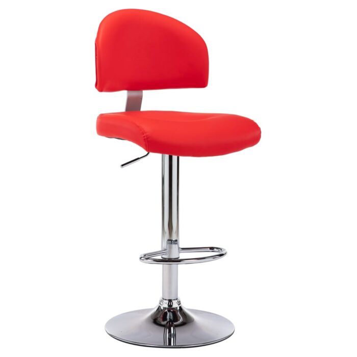Tabouret de bar Rouge Similicuir – Image 1