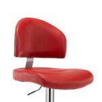 Tabouret de bar Rouge bordeaux Similicuir – Image 3