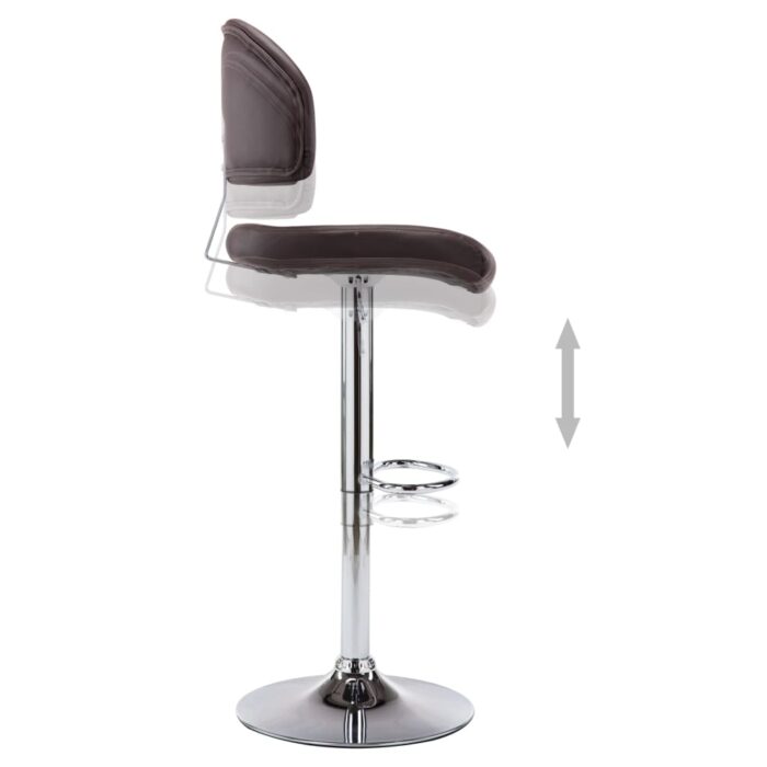 Tabouret de bar Marron Similicuir – Image 4