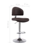 Tabouret de bar Marron Similicuir – Image 6