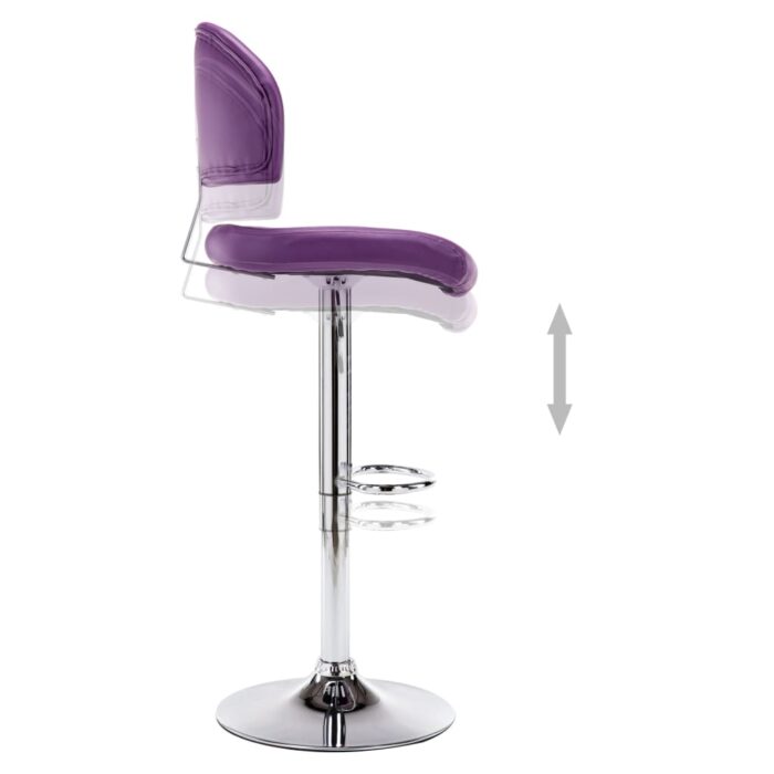 Tabouret de bar Violet Similicuir – Image 4
