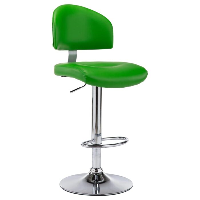Tabouret de bar Vert Similicuir – Image 1