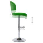 Tabouret de bar Vert Similicuir – Image 4