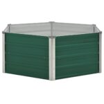 Jardinière 129 x 129 x 46 cm cm Acier galvanisé Vert – Image 2