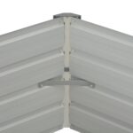 Jardinière 129 x 129 x 46 cm cm Acier galvanisé Vert – Image 4