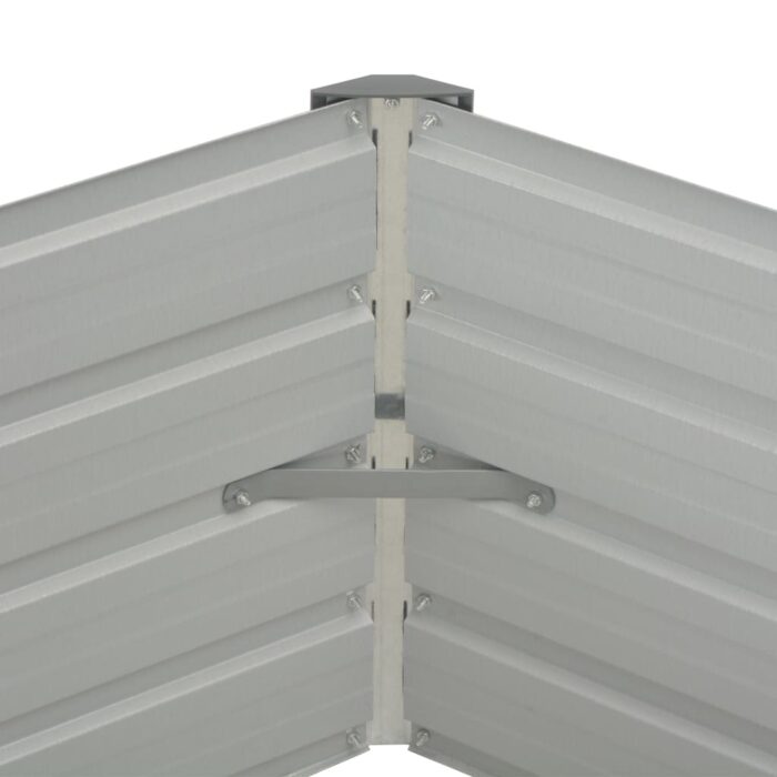 Jardinière 129 x 129 x 46 cm cm Acier galvanisé Vert – Image 4