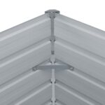 Jardinière 100 x 100 x 45 cm Acier galvanisé Marron – Image 4