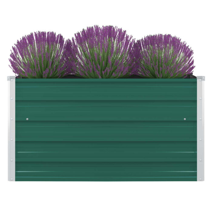 VXL8719883756677_a_en_hd_1.jpg Jardinière 100 x 100 x 45 cm Acier galvanisé Vert – Image 1