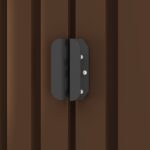 Abri de stockage pour jardin Marron 194x121x181 cm Acier – Image 2