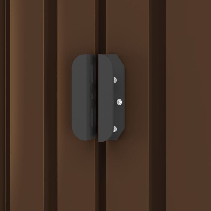 Abri de stockage pour jardin Marron 194x121x181 cm Acier – Image 2