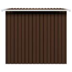 Abri de stockage pour jardin Marron 194x121x181 cm Acier – Image 6