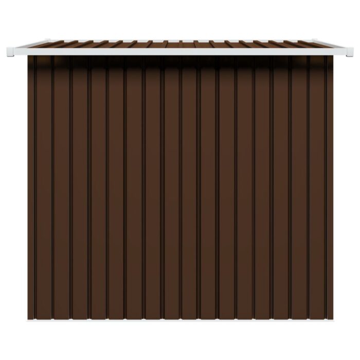 Abri de stockage pour jardin Marron 194x121x181 cm Acier – Image 6