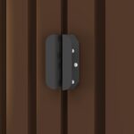 Abri de stockage pour jardin Marron 204x132x186 cm Acier – Image 2