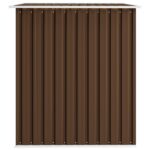 Abri de stockage pour jardin Marron 257x205x178 cm Acier – Image 5