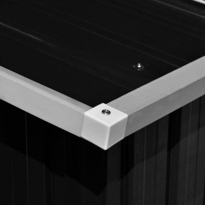 Abri de jardin Anthracite 257x990x181 cm Acier galvanisé – Image 2