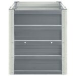 Jardinière surélevée acier galvanisé 240x40x45 cm gris – Image 3
