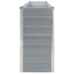 Jardinière 320x40x77 cm Acier galvanisé Gris – Image 3