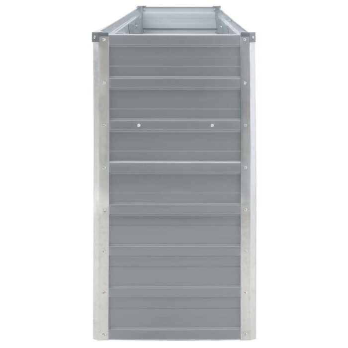 Jardinière 320x40x77 cm Acier galvanisé Gris – Image 3