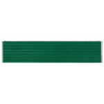 Lit surélevé de jardin Acier galvanisé 320x40x45 cm Vert – Image 2