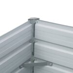 Lit surélevé de jardin Acier galvanisé 320x40x45 cm Vert – Image 4