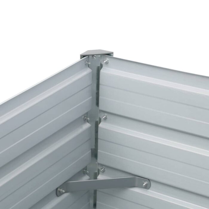 Lit surélevé de jardin Acier galvanisé 320x40x45 cm Vert – Image 4