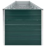 Lit surélevé de jardin Acier galvanisé 480x80x45 cm Vert – Image 4