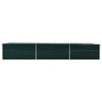 Lit surélevé de jardin Acier galvanisé 480x80x77 cm Vert – Image 3