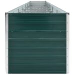Lit surélevé de jardin Acier galvanisé 600x80x45 cm Vert – Image 4