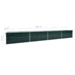 Lit surélevé de jardin Acier galvanisé 600x80x45 cm Vert – Image 5