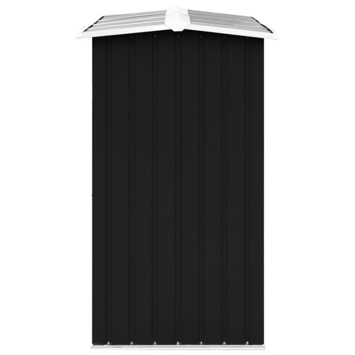 Abri de stockage à bois Acier galvanisé 172x91x154cm Anthracite – Image 2