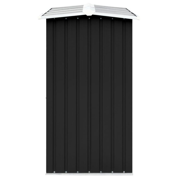 Abri de stockage à bois Acier galvanisé 330x92x153cm Anthracite – Image 2