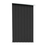 Abri de stockage à bois Acier galvanisé 163x83x154cm Anthracite – Image 2