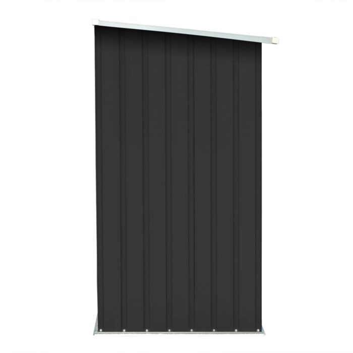 Abri de stockage à bois Acier galvanisé 163x83x154cm Anthracite – Image 2