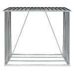 Abri de stockage à bois Acier galvanisé 163x83x154cm Anthracite – Image 3