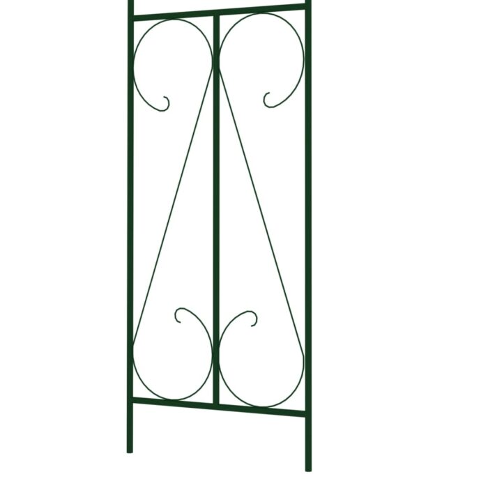 Voûte de jardin Vert foncé 120x38x258 cm Fer – Image 3