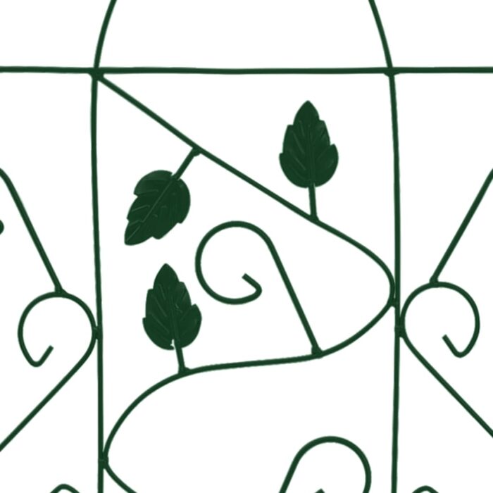 Supports pour plantes grimpantes 3 pcs Noir 40x100 cm Fer – Image 3