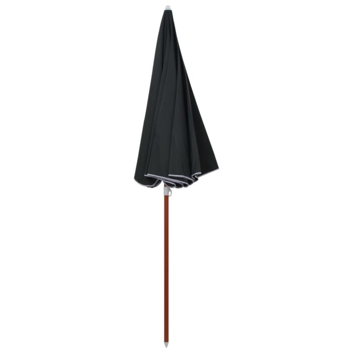 Parasol de jardin avec mât en acier 240 cm anthracite – Image 2