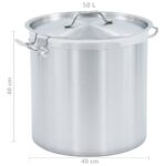 Marmite 50 L 40x40 cm Acier inoxydable – Image 6