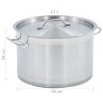 Marmite 24 L 36x24 cm Acier inoxydable – Image 6