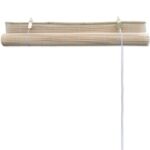 Stores à rouleau Bambou naturel 2 pcs 120x160 cm – Image 5
