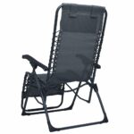Chaise pliable de terrasse Gris Textilène – Image 3